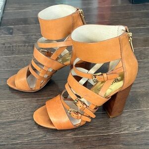 Michael Kors Cognac Strappy Heels